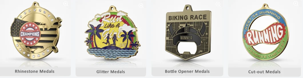 Wholesale Custom Zinc Alloy Metal 3D Sport Running Souvenir Gold Medals